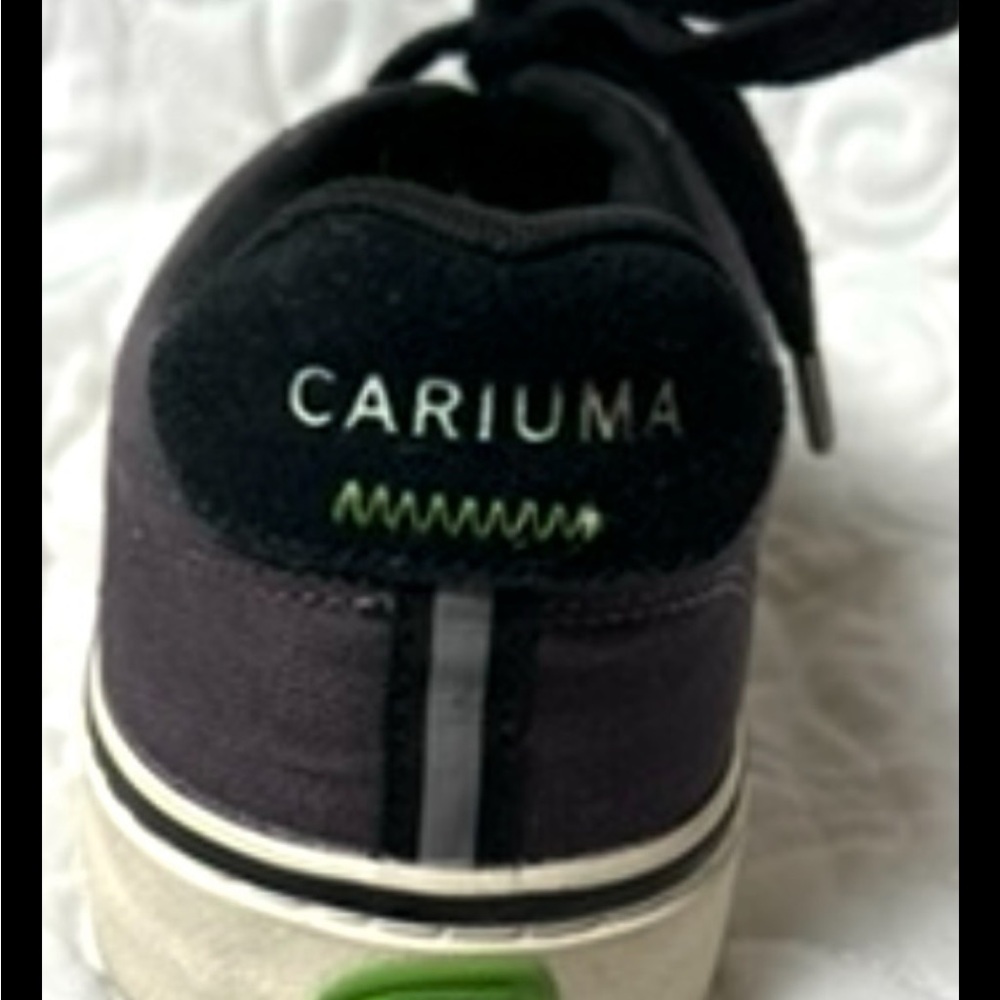 CARIUMA Naoica Tennis Blue Gray Shoe Lace Up Suede Canvas Tie Size 8.5 - Picture 15 of 16